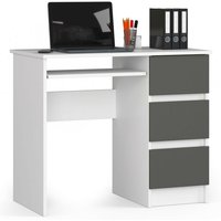 Schreibtisch | Bürotisch | Computertisch Arbeitstisch | Laptoptisch Bürmöbel | 3 Schubladen | Rechts | Schülerschreibtisch Computertisch von AKORD