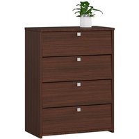 Schuhschrank Akord in der Farbe Wenge mit 4 Schuhkipper B60 x H80 x T33 cm Gewicht 21,2 kg von AKORD