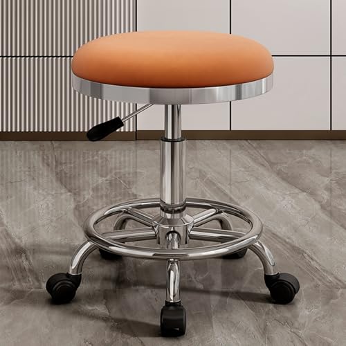 AKPHBKFG Ergonomischer Rollhocker, höhenverstellbarer Drehhocker, Drehstuhl mit Hebevorrichtung, Maniküre- und Friseurdrehstuhl, Computerstuhl D von AKPHBKFG