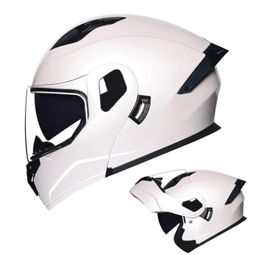 AKPHBKFG Klapphelm für Motorradfahrer mit Doppelvisier, Integralhelm mit integriertem Visier, ECE-Zulassung, für Erwachsene E,XL=59-60CM AKPHBKFG Klapphelm für Motorradfahrer mit Doppelvisier, Integralhelm mit integriertem Visier, ECE-Zulassung, für Erwachsene E,XL=59-60CM von AKPHBKFG