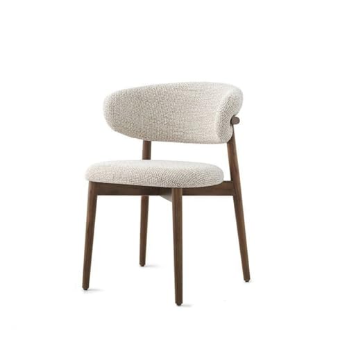 AKPHBKFG Moderne Esszimmerstühle mit Holzbeinen, Stühle mit gepolsterter Rückenlehne, Beistellstuhl für Wohnzimmer, Küche, Büro, Lounge A von AKPHBKFG