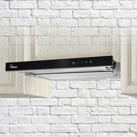 Akpo - wk7lightglasstouch60cz teilintegrierte Dunstabzugshaube 220 m³/h (ausziehbar) schwarz e von AKPO