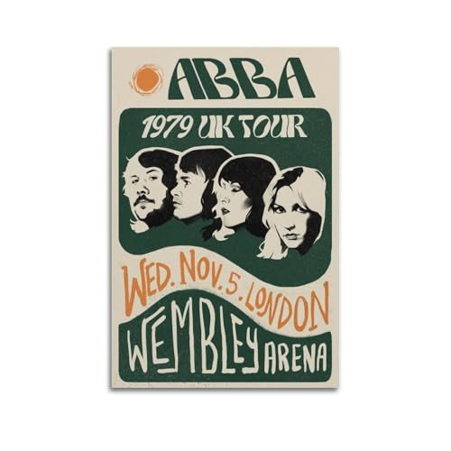 AKRHARWB ABBA Poster, Wandkunst, Vintage, elegantes Poster, dekoratives Gemälde für Wohnzimmer, Schlafzimmer, ästhetisches Poster, 30 x 45 cm, ungerahmter Stil AKRHARWB ABBA Poster, Wandkunst, Vintage, elegantes Poster, dekoratives Gemälde für Wohnzimmer, Schlafzimmer, ästhetisches Poster, 30 x 45 cm, ungerahmter Stil von AKRHARWB