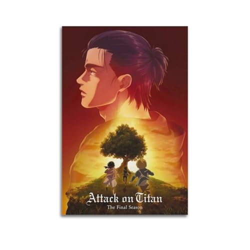 AKRHARWB Poster Attack on Titan, Wandkunst, Vintage, elegantes Poster, dekoratives Gemälde für Wohnzimmer, Schlafzimmer, ästhetisches Poster, 30 x 45 cm, ungerahmter Stil AKRHARWB Poster Attack on Titan, Wandkunst, Vintage, elegantes Poster, dekoratives Gemälde für Wohnzimmer, Schlafzimmer, ästhetisches Poster, 30 x 45 cm, ungerahmter Stil von AKRHARWB
