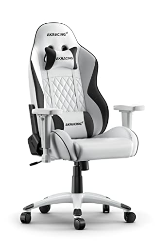 AKRacing Chair California Laguna Gaming Stuhl, Kunstleder, weiß, 5 Jahre Herstellergarantie von AKRacing
