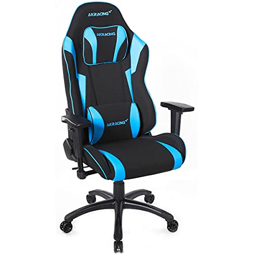 AKRacing Chair Core EX-WIDE SE Gaming Stuhl, Stoff/Kunstleder, Schwarz/Blau, 5 Jahre Herstellergarantie von AKRacing