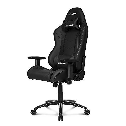 AKRacing Chair Core SX Gaming Stuhl, PU-Kunstleder, Schwarz/Schwarz, 5 Jahre Herstellergarantie von AKRacing