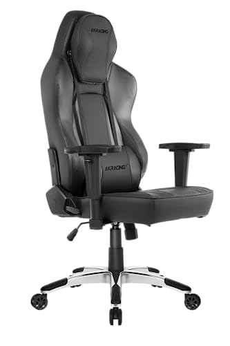 AKRacing Chair Obsidian Bürostuhl, PU Kunstleder in Automobilqualität, Schwarz/Karbon, 5 Jahre Herstellergarantie von AKRacing