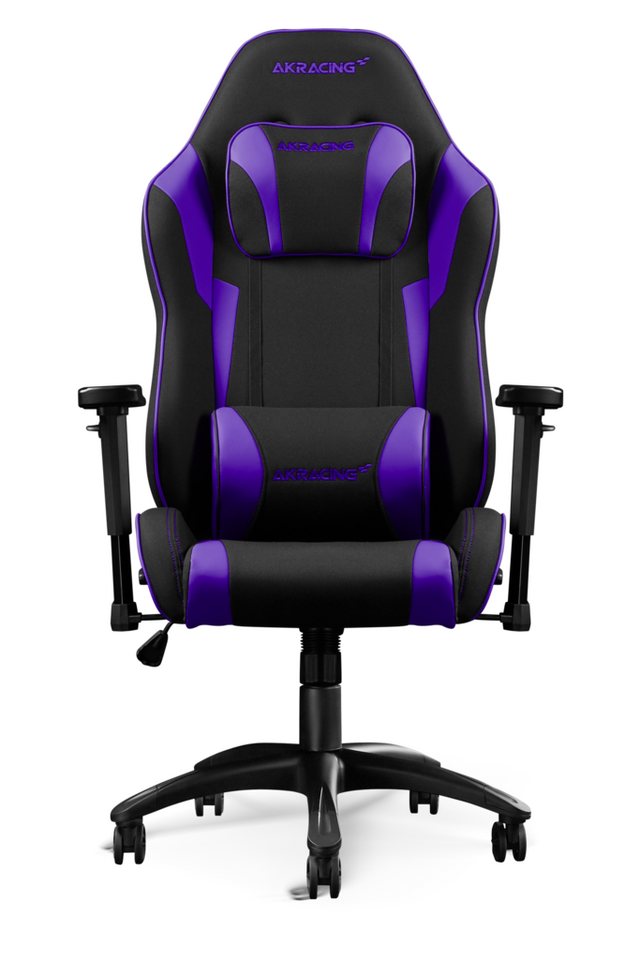 AKRacing Gaming-Stuhl Core AK-EX-SE, Kunstleder, 3D-Armlehnen, schwarz/indigio von AKRacing