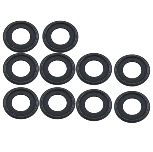 Reparaturdichtung 10x Gummi Abdichtung Öl Ablauf Stecker Dichtung Waschmaschine Reparatur Kit Automobil Zubehör 12616850M12 von AKSDYIR