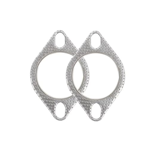 Reparaturdichtung 2 Stücke Auto Auspuff Dichtung Zubehör Zwei Löcher 2/2.5/3 Zoll Fallrohr Schalldämpfer Dichtungen(2inch) von AKSDYIR