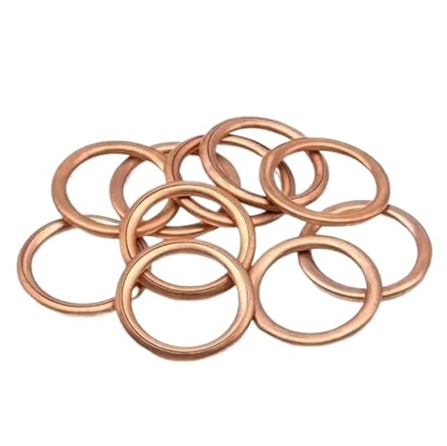 Reparaturdichtung Kompatibel Mit 10 Stück, Autoöl Für Wannenablaufdichtungen, Drainage Bolzenpolster, 14 Mm Dichtung, Austauschbares Zubehör von AKSDYIR