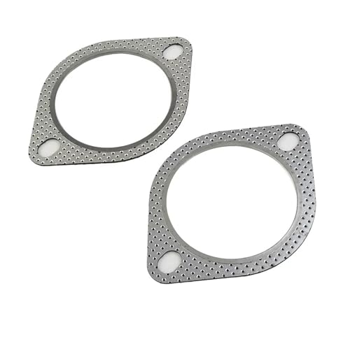 Reparaturdichtung Kompatibel Mit Mazd, 2 X Auto-Silber-Auspuffdichtung, 3 Zoll Durchmesser, Fallrohrschicht Verstärkt, 76 Mm von AKSDYIR