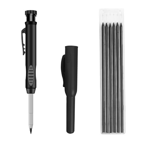 3 Stück Tracer Bleistifte Set, Tischler & Baumeister Bleistifte mit eingebautem Spitzer, Automatische Holzbearbeitung Bleistifte für Architekten, Designer & Bauarbeiter 3 Stück Tracer Bleistifte Set, Tischler & Baumeister Bleistifte mit eingebautem Spitzer, Automatische Holzbearbeitung Bleistifte für Architekten, Designer & Bauarbeiter von AKSIQIOL