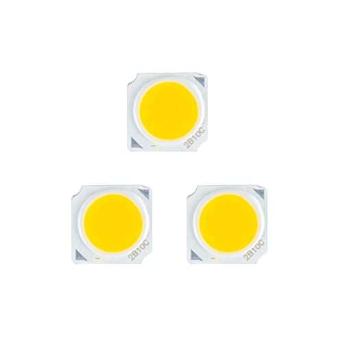AGIPS Niederspannungslichter 10pcs LED-Licht-30V LED Matrix Dioden-Array-3W 5W 7W 10W Integrierte COB Lumen Flutlicht-Projektor-Lichtquelle 9V-34V Haushaltsbirnen ( Farbe : Warm White , Größe : 3W 9 1 von AKSPET