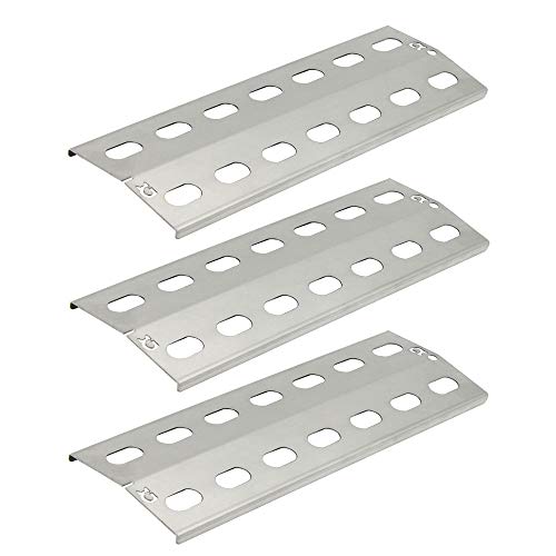 3 x Edelstahl 43,5 x 15 cm Brennerabdeckung !! 1,5 mm stark !! für Gasgrill Flammenverteiler Flammenabdeckung Grillblech von Grillclub