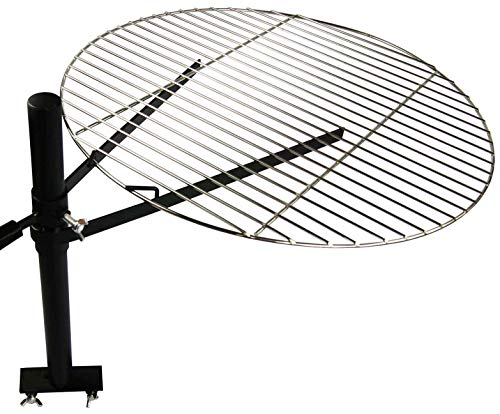 AKTIONA Edelstahl V2A Ø 58 cm Grillrost + höhenverstellbare Halterung für Feuerschale Feuerkorb Grill von AKTIONA