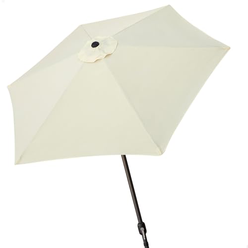 Aktive 61115 - Windfester sechseckiger Sonnenschirm für Garten und Terrasse | Höhe 2,4m | UV50-Schutz | Aluminiumrahmen, einfach zusammenzuklappen und zu montieren | Terrassenschirme von AKTIVE
