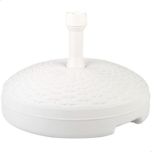 AKTIVE 61131 - Sonnenschirm Basis kreisförmige Außenterrasse weiß, Wasser- und sonnenbeständig, verfügt über einen Wasser- oder Sandbehälter, langlebige und stabile Sonnenblende AKTIVE 61131 - Sonnenschirm Basis kreisförmige Außenterrasse weiß, Wasser- und sonnenbeständig, verfügt über einen Wasser- oder Sandbehälter, langlebige und stabile Sonnenblende von AKTIVE