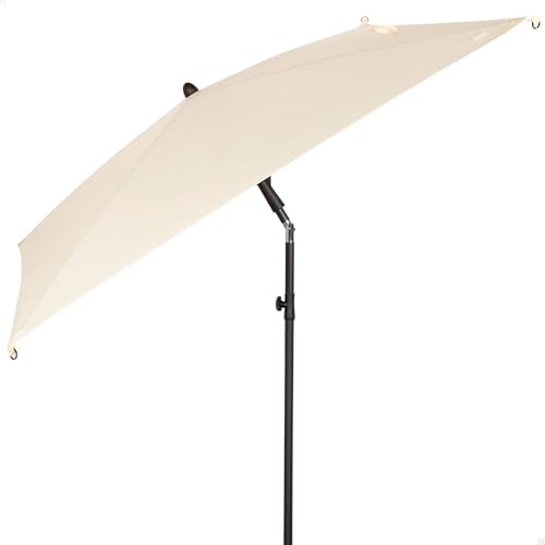 AKTIVE 61150 Terrassenschirm, quadratisch, 175 x 175 cm, Beige, neigbarer Stahlmast, Polyestergewebe mit UV30-Schutz, 4 robuste Streben, einfach zu montieren und zu lagern, Sonnenschirm für den Garten AKTIVE 61150 Terrassenschirm, quadratisch, 175 x 175 cm, Beige, neigbarer Stahlmast, Polyestergewebe mit UV30-Schutz, 4 robuste Streben, einfach zu montieren und zu lagern, Sonnenschirm für den Garten von AKTIVE