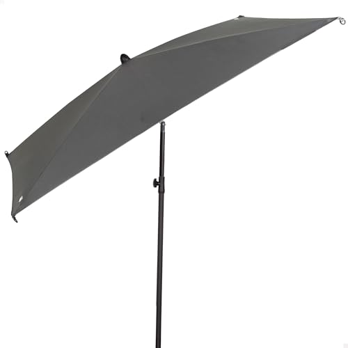 AKTIVE 61151 Terrassenschirm, quadratisch, 175 x 175 cm, Grau, neigbarer Stahlmast, Polyestergewebe mit UV30-Schutz, 4 robuste Streben, einfach zu montieren und zu lagern, Sonnenschirm für den Garten AKTIVE 61151 Terrassenschirm, quadratisch, 175 x 175 cm, Grau, neigbarer Stahlmast, Polyestergewebe mit UV30-Schutz, 4 robuste Streben, einfach zu montieren und zu lagern, Sonnenschirm für den Garten von AKTIVE