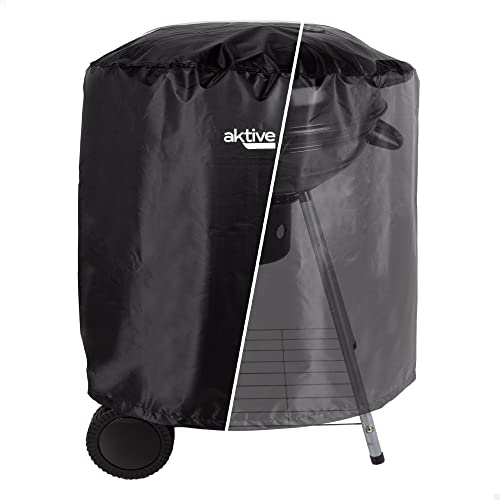 AKTIVE 61553 - Grillabdeckung, wasserdicht, verstärkt und verstellbar, Material 100% Polyester, Maße 69,5 x 67 cm, Grillschutz, Grillzubehör von AKTIVE