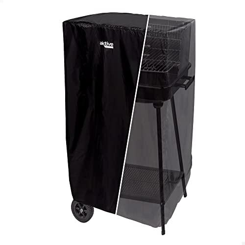 AKTIVE 61554 - Grillabdeckung, wasserdicht, verstärkt und verstellbar, Material 100% Polyester, Maße 74,5 x 64,5 x 109 cm, Grillschutz, Grillzubehör von AKTIVE