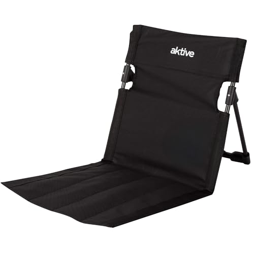 AKTIVE 62459 Klappstuhl mit Verstellbarer Rückenlehne und Tragetasche, Gestell aus Stahl und Oxford-Gewebe, leicht und kompakt, für Camping, Strand und Outdoor (62459) von AKTIVE