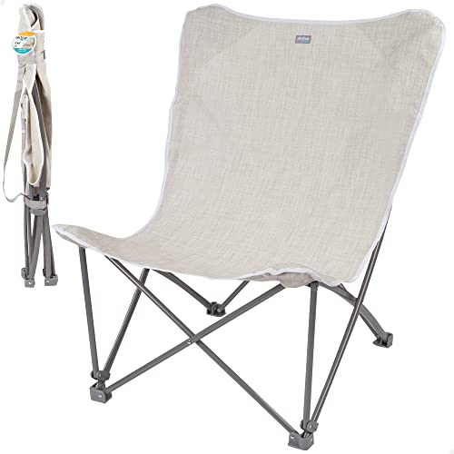 AKTIVE 62638 Strandkorb beige XL mit Schultergurt, Steel + TEXTILENE von AKTIVE