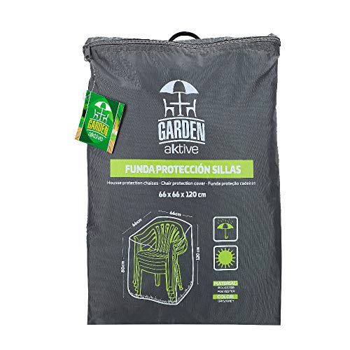 Aktive 61504 Schutzhülle für Gartenstühle 66x66x120x80 cm von AKTIVE