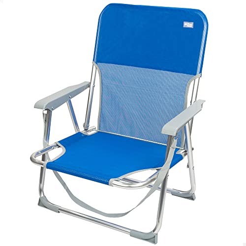 AKTIVE Klappstuhl aus Aluminium 55x55x70 cm marineblau von AKTIVE