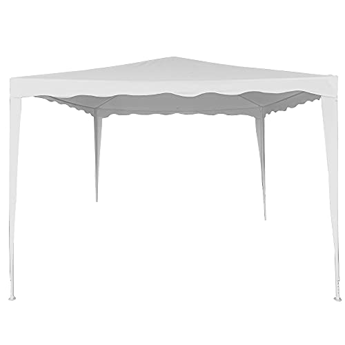 AKTIVE 62186 Pavillon, zerlegbar, 300 x 300 x 250 cm, Weiß, Markisen für den Außenbereich, Terrasse, Strand oder Camping, Gartenpavillon, einfach zu montieren AKTIVE 62186 Pavillon, zerlegbar, 300 x 300 x 250 cm, Weiß, Markisen für den Außenbereich, Terrasse, Strand oder Camping, Gartenpavillon, einfach zu montieren von AKTIVE