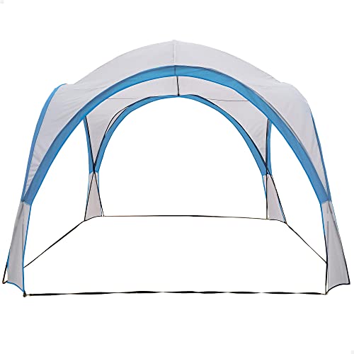 AKTIVE 52895 - Campingzelt für den Außenbereich, leicht, einfache Montage und Transport, Maße 320 x 320 x 260 cm, offenes Zelt, Sonnenschutz, Strandschatten von AKTIVE