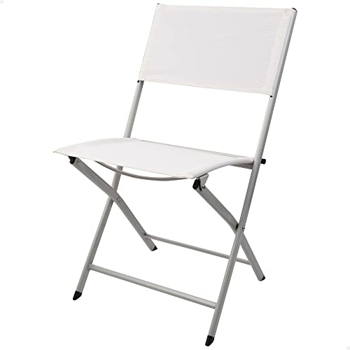 Aktive 61109 – Weißer klappbarer Gartenstuhl, Maße 46 x 55 x 81 cm, strapazierfähiges Textilene-Gewebe, max. Gewicht 1500g. Unterstützt 110kg, Weiße Klappstühle, Klappstühle für den Außenbereich Aktive 61109 – Weißer klappbarer Gartenstuhl, Maße 46 x 55 x 81 cm, strapazierfähiges Textilene-Gewebe, max. Gewicht 1500g. Unterstützt 110kg, Weiße Klappstühle, Klappstühle für den Außenbereich von AKTIVE