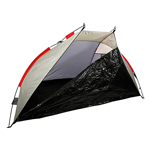 Strandzelt, Pop-up-Zelt, UV-Schutz-Strandzelt, 200x100x90 cm, Kapazität für 2 Personen, grau, mit Tragetasche, Aktive Beach von AKTIVE
