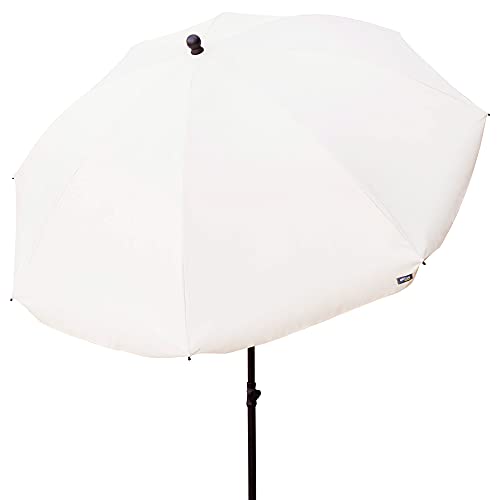 Aktive 85303 Garten-Sonnenschirm UV50 Ø240 cm, beige, Mast 28-32 mm, flexibler Mast, höhenverstellbar, große Sonnenschirme von AKTIVE