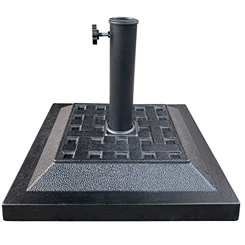 Sonnenschirmständer, Sonnenschirmfuß, 38-48 mm Mast, 44x44x33 cm, schwarz, Polyresin-Material, Gartenschirmfuß, quadratisch, 12 kg, Aktive Garden Sonnenschirmständer, Sonnenschirmfuß, 38-48 mm Mast, 44x44x33 cm, schwarz, Polyresin-Material, Gartenschirmfuß, quadratisch, 12 kg, Aktive Garden von AKTIVE