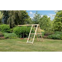 KARIBU Schaukelanbau »Lotti, Danny, Luis«, Holz, BxHxT: 308 x 213 x 264 cm - beige von Karibu