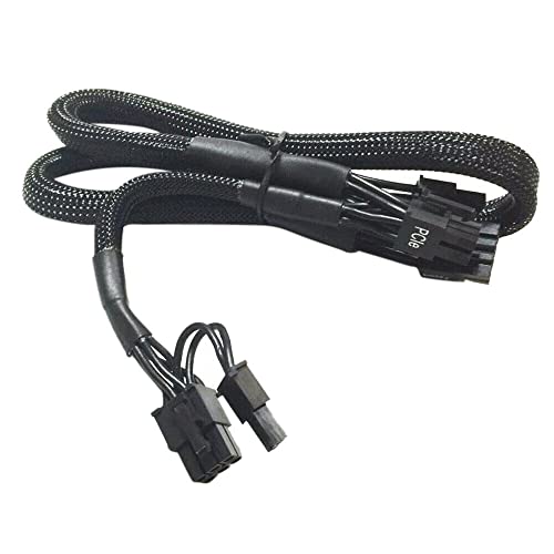 AKUYAO 8-polig zu Dual 8 (6+2)-polig PCIe Stromversorgungskabel für Corsair RMX RM550X RM650X RM750X RM850X RM1000X Modular (Drahtstärke:18AWG) von AKUYAO
