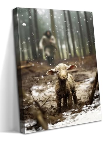 Christliche Wandkunst, Jesus und Lamm, Jesus rettet das verlorene Lamm auf Leinwand, Wanddekoration, Jesus Lamm Gottes, Poster, Gemälde, Drucke für Wohnzimmer, Schlafzimmer, Gebetszimmer oder Büro, Christliche Wandkunst, Jesus und Lamm, Jesus rettet das verlorene Lamm auf Leinwand, Wanddekoration, Jesus Lamm Gottes, Poster, Gemälde, Drucke für Wohnzimmer, Schlafzimmer, Gebetszimmer oder Büro, von AKWISH