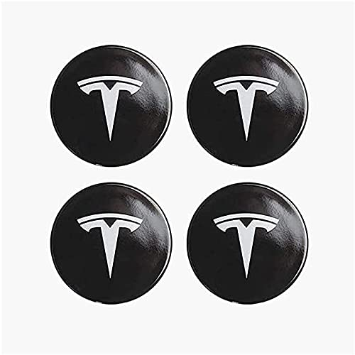 4 Stück Radnabenkappen für Tesla Model X Model S Model 3 60MM, Nabendeckel Radnabenabdeckung Nabenkappen Felgendeckel Radkappen Wheel Hub Caps von AKXBEFU