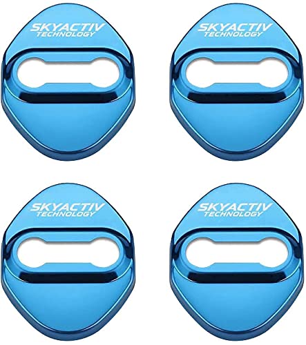 4 Stücke Edelstahl Auto Türschlossabdeckung für Mazda 3 6 Miata MX-5 CX-3 CX-5 CX-9, Korrosionsschutz Türschloss Abdeckung, Türverriegelung Abdeckung, Door Lock Cover von AKXBEFU