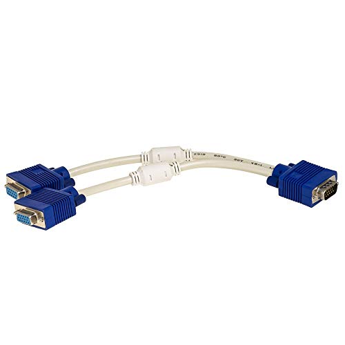 AKYGA AK-AD-20 VGA Y-Adapterkabel Stecker auf 2X Buchse schwarz von AKYGA