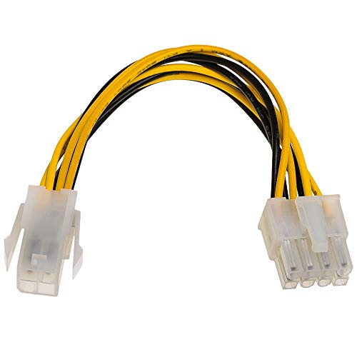 AKYGA AK-CA-10 Kabel P4/P8 15 cm gelb/schwarz AKYGA AK-CA-10 Kabel P4/P8 15 cm gelb/schwarz von AKYGA