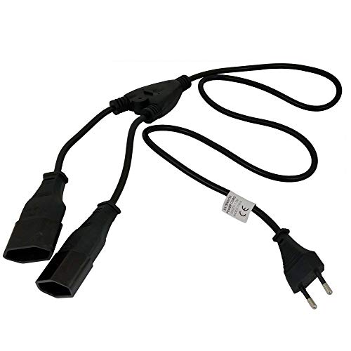 AKYGA AK-RD-05A Verteilerkabel Y 2X CEE 7/16 Europlug Kupfer 1.2m von AKYGA