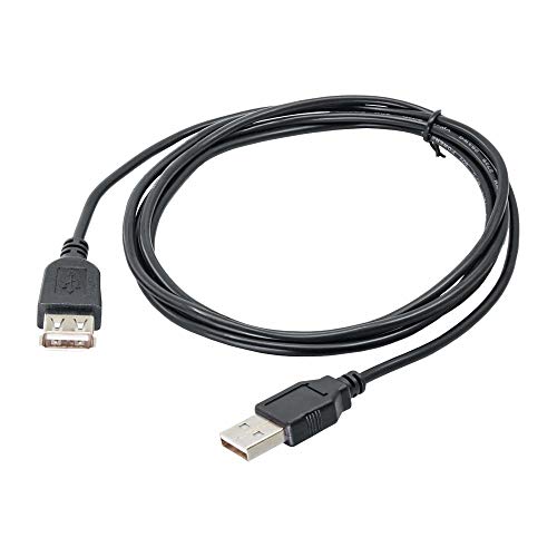 AKYGA AK-USB-07 USB 2.0 Verlängerung/Daten/Anschlusskabel A-Stecker auf A-Buchse 1,8 m schwarz von AKYGA