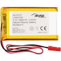 Akyga - LP503759 Akkupack x Spezial-Akku LiPo 3.7 v 1350 mAh von AKYGA