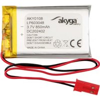 Akyga LP603048 Akkupack x Spezial-Akku LiPo 3.7 V 850 mAh Akyga LP603048 Akkupack x Spezial-Akku LiPo 3.7 V 850 mAh von AKYGA