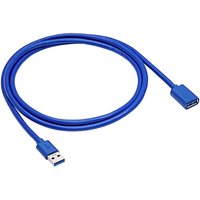 Akyga USB-Kabel USB-A Stecker, USB-A Buchse 1.80 m Schwarz AK-USB-10 von AKYGA