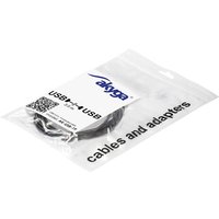 USB-Kabel usb-a Stecker, usb-a Buchse 3.00 m Schwarz AK-USB-19 - Akyga von AKYGA